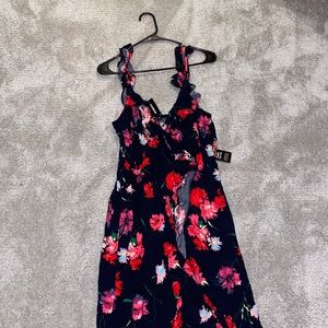 Flowered maxi dress